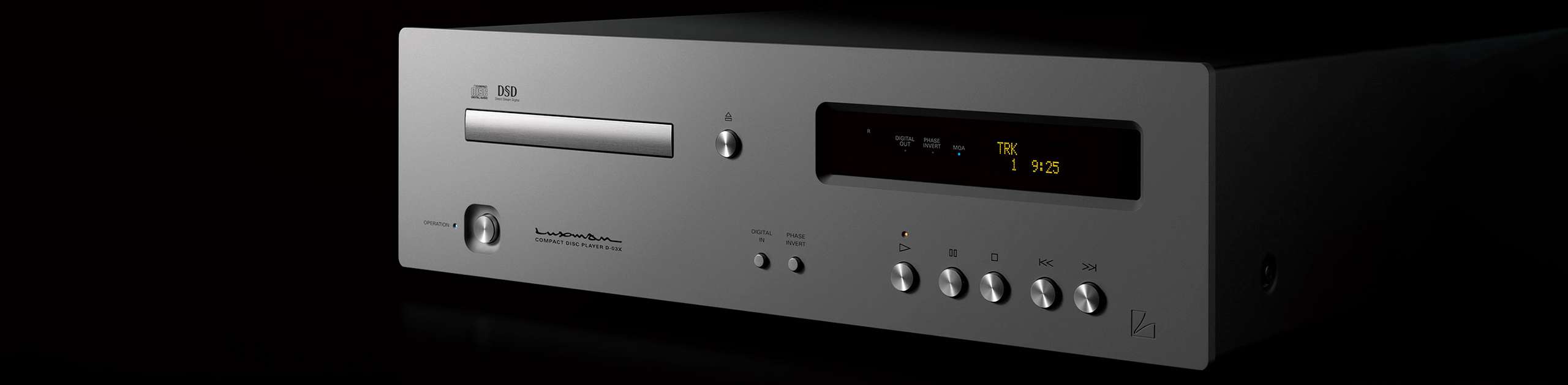 Luxman D‑03X lettore CD/DAC Hi‑End con MQA e connessioni avanzate