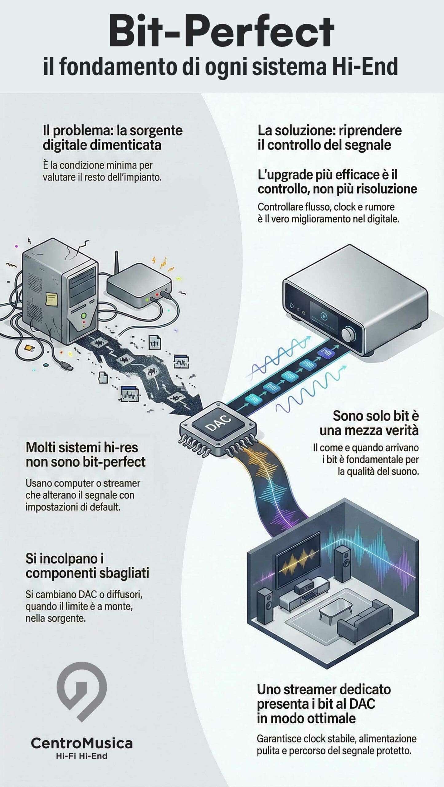 Bit-perfect: perché il tuo impianto hi-end potrebbe non esserlo davvero Blog CentroMusica